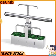 1 Piece Soil Block Maker Soil Blocking Tool Handheld Soil Blocker with Dibbles Dibbers Silver Steel