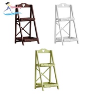 [Whweight] Storage Shelf 2-Tier Folding Metal Rack Portable Organizer Large Capacity Waterproof PP M