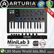 Arturia MiniLab 3 25 Slim Key USB Mini Keyboard Controller (Mini Lab3)