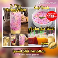 JUS BUAH SEGAR ALPUKAT MANGGA STROBERI BUAH NAGA 1 CUP PROMO BANDUNG