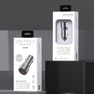 Metal Car Charger Suitable for Android iPhone Full 200W Flash Charger USB+PD35W Car Charger
