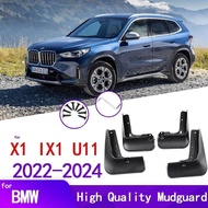 4pcs Black Mud Flaps for BMW X1 IX1 U11 m35I M sport xLine 2022-2024 Mudflaps Splash Guards Mud Flap