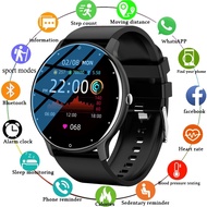 LIGE Smart Watch Layar Sentuh Penuh Olahraga Kebugaran IP67 Tahan Air Jam Tangan Pria for Android IO