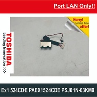 ET78 LAN-TOS-8 LAN PORT RJ45 RJ11 INTERNET PORT TOSHIBA EX1 524CDE