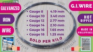GI Wire Galvanized Iron Wire Sold per KILO Alambre Hot Dipped Made in the Philippines No Rust Certif