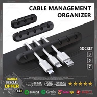 Charger Cable Clip Cable Organizer/ Cable Holder/ | 3 Slots 5 Slots 7 Slots Strong Adhesive Anti-Cab