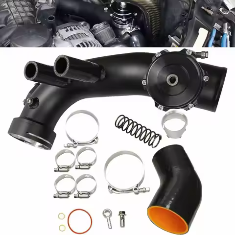 Car Air Intake Turbo Charge Pipe Kit With 50mm Blow Off Valv For BMW N54 E88 E90 E92 135i 335i Car E