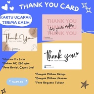 Online Shop Thank You Card Size 9x6 - Thank You Card - Thank You For Your Order