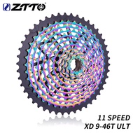 ZTTO MTB 11 Speed Cassette XD 9-46T Rainbow ULT Ultralight Flywheel Durable Ultimate11s Freewheel 9-