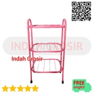 3 tier gallon DISPENSER RACK TABLE - PINK