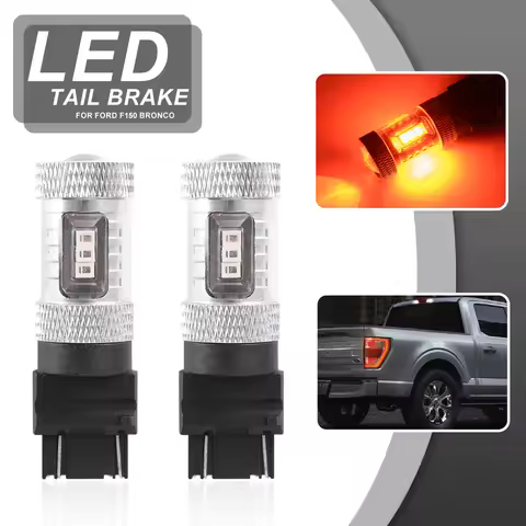 For Ford F-150 2021+ Bronco 2021+ Maverick 2022+ WT21W/7W WT21/7W WZX3x16q Led Tail Brake/Turn Signa