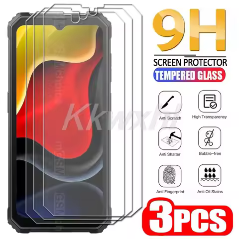 3PCS 9H HD Tempered Glass For Blackview Shark 6 Oscal Tiger 8 12 13 BV4800 SE BV6200 Plus BV8100 Scr