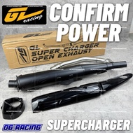 ORIGINAL GL SUPER CHARGER STANDARD CUTTING EXHAUST/ GL RACING TRU PRESSUE LC135 V1-V7 Y15ZR 32mm 35/