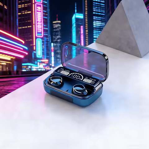 Bluetooth headset M10 hands-free LED Dispay headset Bluetooth HiFi stereo music wireless earplug wat