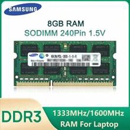 Samsung Laptop Memory DDR3 1.5V 1333MHz 1600MHz 8GB RAM 204pin SO-DIMM Memory Stick For Laptop Noteb
