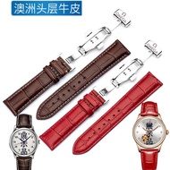 2024▧﹉ CAI-时尚27 for-/Omega strap genuine leather cowhide adapted to Haima Speedmaster men and women stainless steel butterfly buckle original watch strap accessories 18