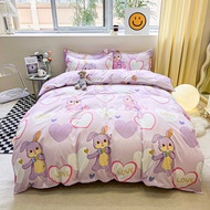 Purple Rabbit Poly Cotton Bedding Set