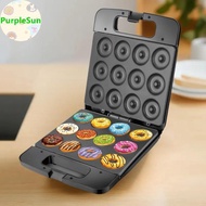 PurpleSun Donut Maker Machine Mini Donut Maker Double Sided Heating Breakfast Machine Cake Waffle Ma