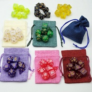 Pearl Role-Playing Game Dice with Packaging Bag-Dungeons and Dragons