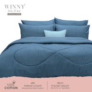 Winny Modesty Comforter Set - Easy Care Cotton 680 TC (SUPER SINGLE/QUEEN/KING)