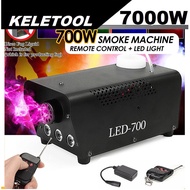 KELETOOL 700W Mesin Asap Pentas smoke fog machine stage fogging machine Remote Control LED DJ Throwe