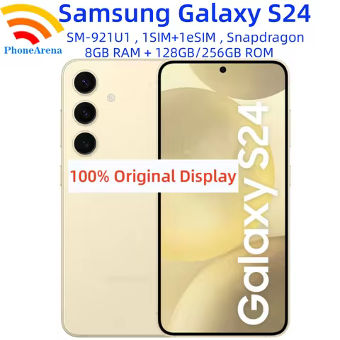 Samsung Galaxy S24 S921U1 6.2" Original AMOLED 8GB RAM 128/256GB ROM Snapdragon NFC S Pen Octa Core