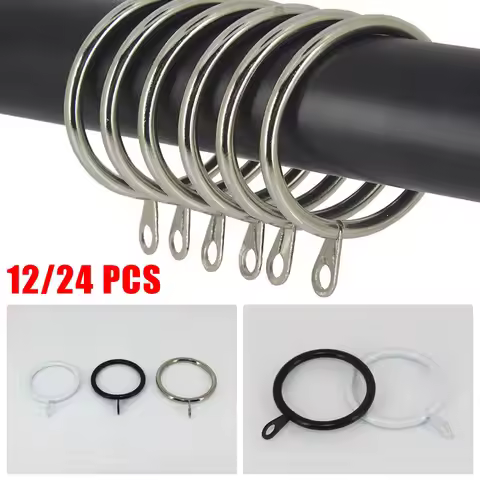 Metal Curtain Rings Curtain Rod Hooks Voile Heavy Duty Rings Curtain Circles Curtain Iron Rings With