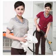Unisex Cleaner Uniform Hotel Restaurant Chef Workwear Housekeeping Food Service Women/men Waiter Jac