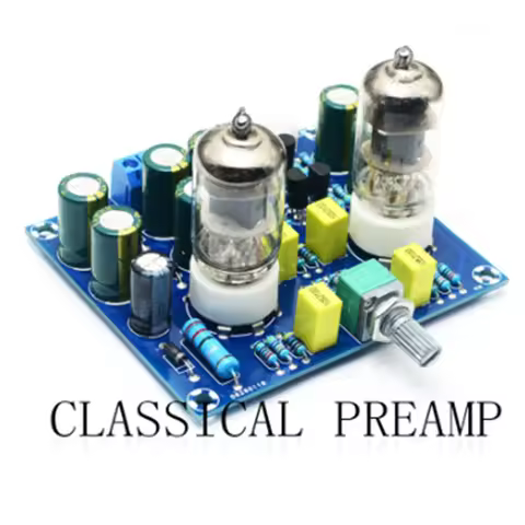 AC 12V 1A 6J1 Value Preamp Tube Preamp Amplifier Board Preamplifier Headphone DIY Kits-POS