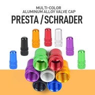 4/8pcs Aluminum Alloy Bicycle Tire Presta Valve Caps Bike Covered Protector MTB Road Tyre Dustproof 
