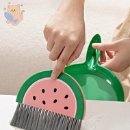 Small Dustpan and Brush Set, Watermelon Mini Dustpan and Brush Whisk Broom