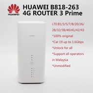 NEW Huawei B818-263  full band LTE Cat19 CPE B818 4G+ 5G Pro RJ45 32 WiFi users 4*4 MIMO Australia version