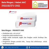 Bata ringan PRIORITY ONE | bata ringan AAC | hebel