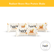 Heal Radiant Brown Rice Protein Shake Powder Bundle of 3 Sachets - HALAL - Meal Replacement Pea Protein Plant Based Protein