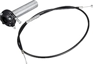 GOODS AMAL Throttle & 38φBig Cab Wire, Black, SR400/500 (Outer 39.4 inches (1000 mm), 44-29490B-502