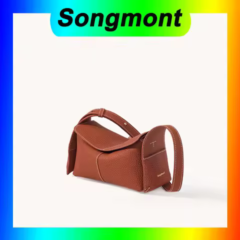 Songmont handbag hanging ear series mini eaves bag head layer cowhide leather commuter crossbody hob