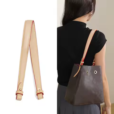 PU Leather Bags Strap Handle Strap for LV Neonoe BB Bucket Bag Short Shoulder Replacemen Straps 30-5