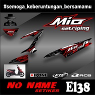 Mio 110 Smile/Sporty Striping Sticker (EL38) 2008 2009 2010 2012 2013 mio karbu decal sticker