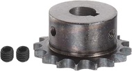 HARFINGTON 06B Roller Chain Sprocket 16T Pitch 3/8" 14mm Bore A3 Carbon Steel Motor Drive Gear