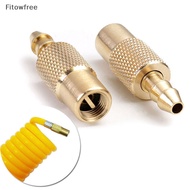Fitow Car 6mm Tyre Tire Inflator Valve Connector Tyre Air Pump Chuck Valve Clip Brass FE