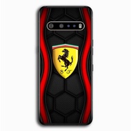 Hardcase Casing Case LG V60 V50 V50S V40 V30 V20 G8X Velvet ThinQ 5G Ferrari Logo AB1945