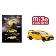 MINI GT HONDA CIVIC TYPE R FK8 PHOENIX YELLOW MIJO EXCLUSIVE