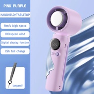 ✅COD✅ 4000mAh Mini Fanพัดลมไอเย็นไฟฟ้าแบบพกพา พัดลมมือถือ 100 ระดับลมแรงพัดลมไร้ใบพัดแบบพกพาแบบชาร์จ