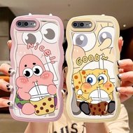 Casing iPhone 7 Plus Case iPhone 8 Plus iPhone 6s Plus 6plus Cute Cartoon Phone Case Tpu Soft Case Wave Frame Clear Phone Case