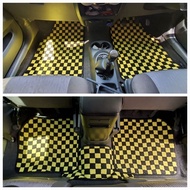 PROTON X50 CARPET 5pcs(set) For Proton X50 Thai Style Carpet Floor Car Mat Checkmate Dadu Dice