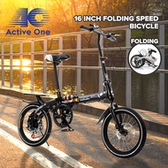 ACTIVEONE 16 Inch Folding Bicycle Children's Shock Absorber Bike - Fulfilled by ACTIVEONE