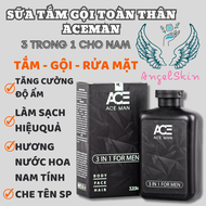 Sữa tắm gội toàn thân cho nam giới 3 in 1 ACEMAN 320 ML hương nước hoa | ANGELSKIN