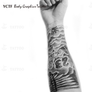 Yicai Teng Flying Flower Arm Tattoo Sticker Shell Tattoo Sticker Arm Tattoo Sticker Waterproof Tatto