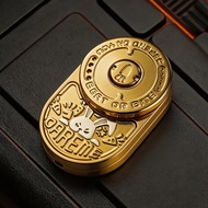 Stainless Steel Grumpy Rabbit mix Rhythm Push Brand edc Decompression Toy Machine Ratchet Paragraph 