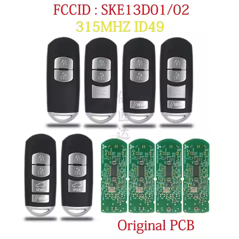 BaoJiangDd Smart Remote Car Key Fit For Mazda M2 M3 AXELA M6 ATENZA CX4 CX5 CX8 CX9 SKE13D01/02 KEYL